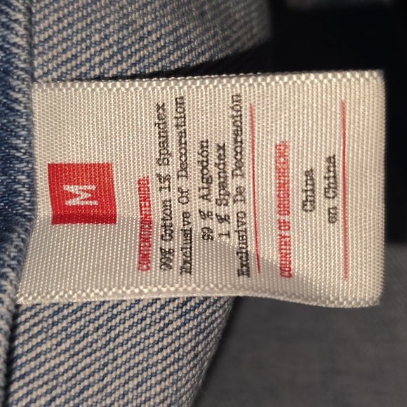 Blue Jean Short Overalls Rainbow 🌈 "Queen" NWT By Blu - Picture 11 of 14